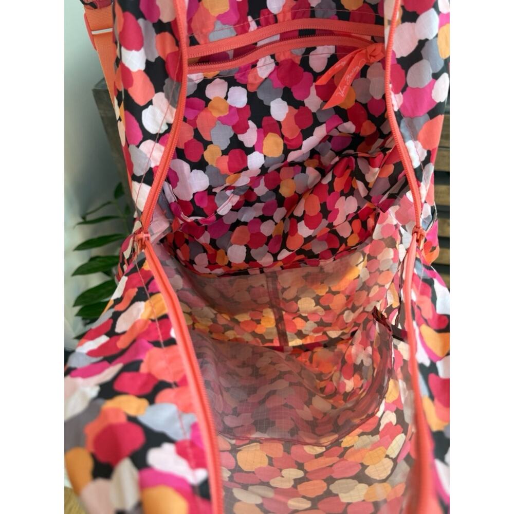 Vera Bradley Lighten Up Just Right Backpack Pixie Confetti Pink + Lanyard ID - Picture 7 of 16